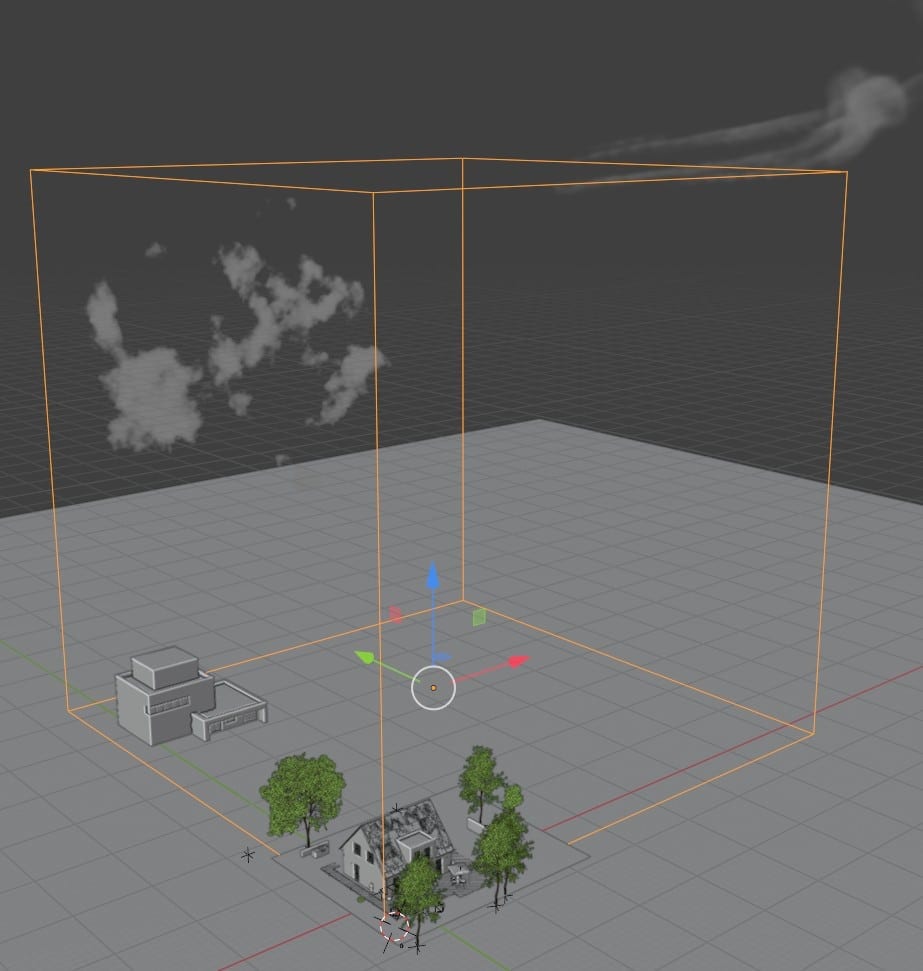 Volumetrischer Dunst in 3D-Visualisierung zur Erzeugung realistischer Atmosphäre